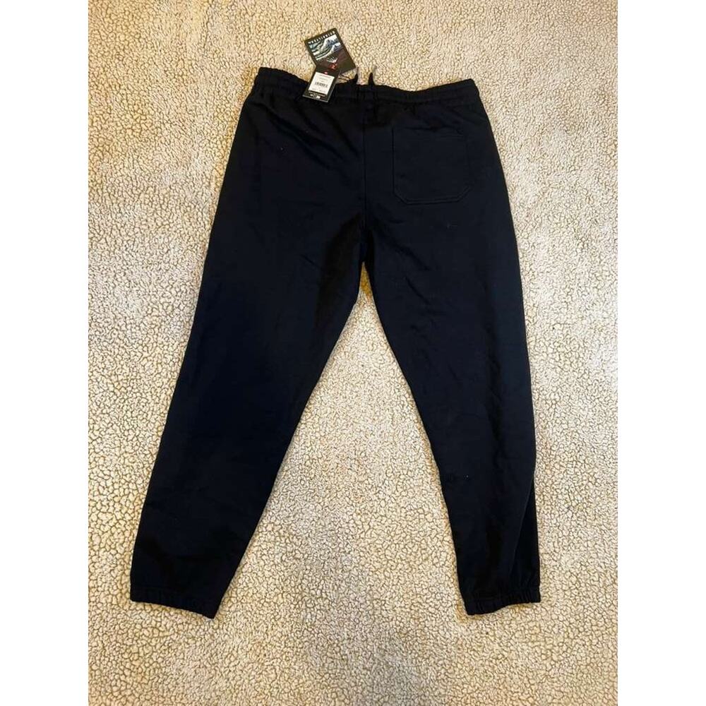 Quiksilver Jogger Sweatpants Mens Large Black Anti Trace Fleece NWT